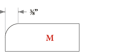 Coupe du profil extérieur M
